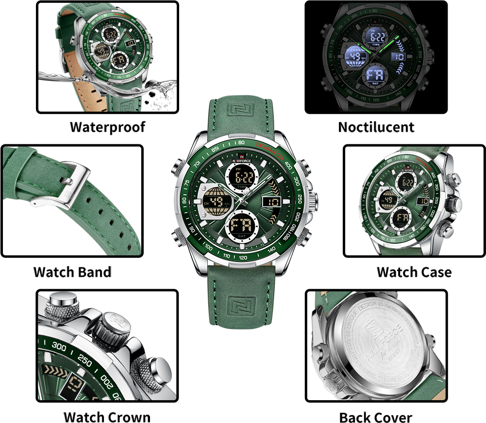 NAVIFORCE NF9197 L Quartz Digital-Analog Men’s Watch