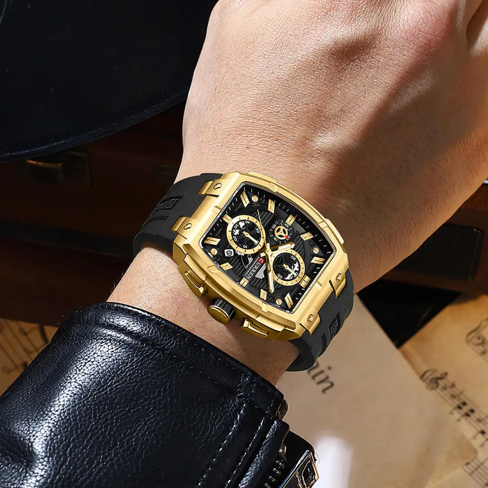 CURREN 8488 Chronograph Men Watch Military Army Fashion Top Brand Luxury Watch