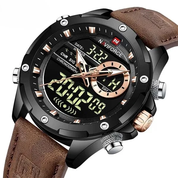 Naviforce 9208 L - Black Brown